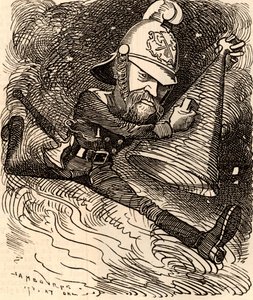 Eyre Massey Shaw (1830-1908) von Edward Linley Sambourne