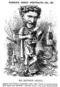 Matthew Arnold 1822-1888, britischer Dichter, Kritiker und Pädagoge, 1881 von Edward Linley Sambourne