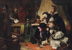 Der letzte Abschied von Marie Antoinette und ihrem Sohn, 1856 von Edward Matthew Ward