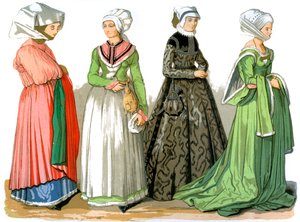 Frauen von Nürnberg, Deutschland, 16. Jahrhundert 1849 von Edward May
