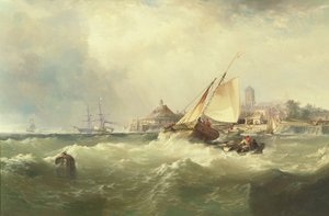 New Castle am Delaware von Edward Moran