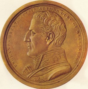 Englands großer Kapitän Arthur Herzog von Wellington - Souvenir-Medaille, 1815 1910