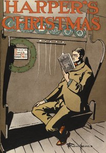 Poster für Harpers New Monthly Magazine, Weihnachten 1897