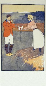 September, Detail aus dem Golfkalender 1931, veröffentlicht 1931 von Edward Penfield