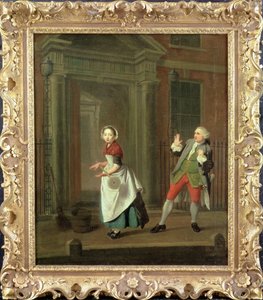 Eine Szene aus "Beschreibung eines Stadtregens" von Jonathan Swift von Edward Penny