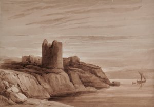 Landschaft mit Turm von Edward Pretty