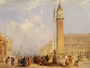 Die Piazzetta, Venedig von Edward Pritchett
