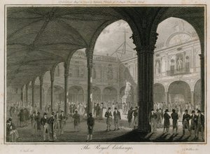Die Royal Exchange, London von Edward Pugh