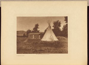 Ein Piegan Zuhause von Edward S. Curtis