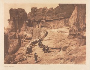 Portfolio XVI, Platte 570: Acoma Straße von Edward S. Curtis