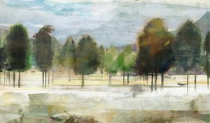 Abstrakte Waldlandschaft von Edward Selkirk