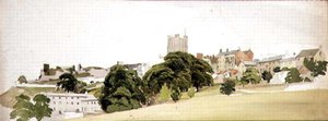 Ansicht von Richmond Castle, Yorkshire, ca. 1860