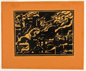 Hochöfen II von Edward Wadsworth