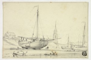Kirche in Scheveningen von Edward William Cooke