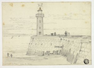 Dieppe, Westpier von Edward William Cooke