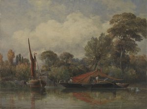 Gegenüber meinem Haus in Barnes von Edward William Cooke