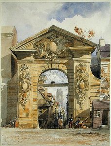 Porte Guillaume Leon, Rouen von Edward William Cooke