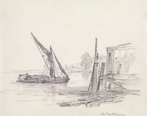 Blick auf die Themse bei Battersea von Edward William Cooke