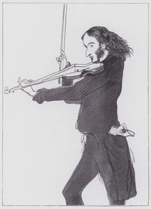Nicolo Paganini von Edwin (after) Landseer