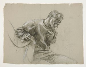 Figurenstudie von Edwin Austin Abbey