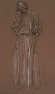 Figurenstudie, alter Mann mit Stab, möglicherweise Polonius in 
