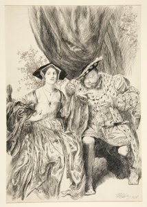 Henry und Anne Boleyn. König Henry: