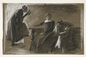 Skizze für ein nicht identifiziertes Shakespeare-Stück von Edwin Austin Abbey