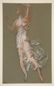 Studie für Figur von 15 Uhr von Edwin Austin Abbey