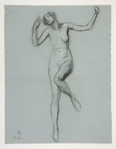 Studie für Figur von 4 Uhr nachmittags in