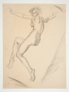 Studie für die Figur von 9 Uhr für