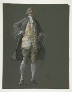 Studie für die Figur des Abgeordneten Robert Morris