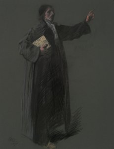 Studie für die Figur von Johann Kelpius von Edwin Austin Abbey