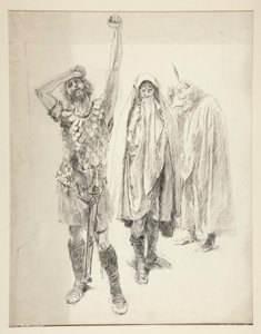 Studie für ein unbekanntes Shakespeare-Stück von Edwin Austin Abbey