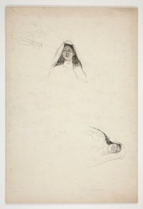 Studie von zwei Köpfen, Jaquenetta, aus Liebe