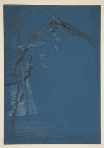 Studie von Baumzweigen von Edwin Austin Abbey