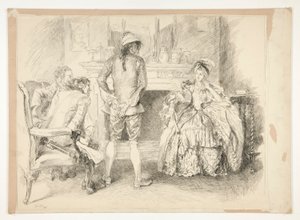 Der gutmütige Mann. Miss Richland und der Gerichtsvollzieher von Edwin Austin Abbey