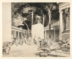 Das Orakel herausgefordert, Akt III, Szene ii, Der Winter von Edwin Austin Abbey
