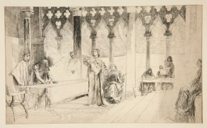 Gerichtsszene, aus Der Kaufmann von Venedig