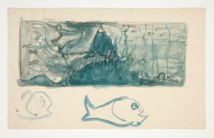 Unterwasserszene - nicht identifizierte Illustration von Edwin Austin Abbey
