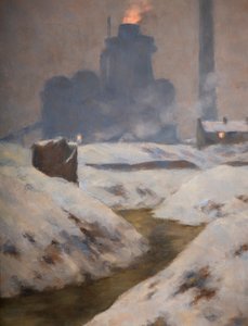 Ofen und Schnee, Landschaft