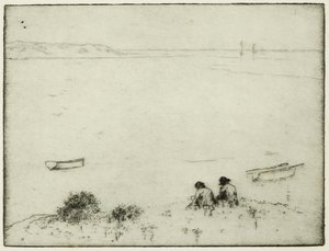Zeichnen am Meer von Edwin Butler Bayliss