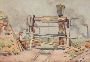 Förderturm von Edwin Butler Bayliss