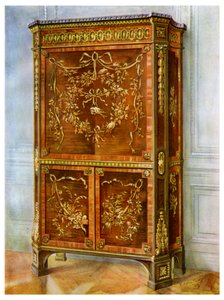 Eingelegter Ormolu-montierter aufrechter Sekretär, Französisch, 1911-1912
