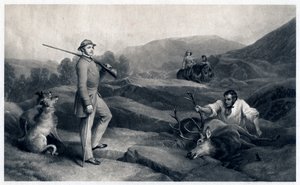 Prinz Albert auf der Hirschjagd, Mitte des 19. Jahrhunderts