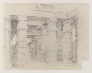 Tempel des Khonsu in Karnak, 1887