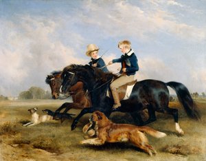 Der ehrenwerte E. S. Russell und sein Bruder von Edwin Landseer