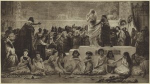 Der babylonische Heiratsmarkt (Photogravur)
