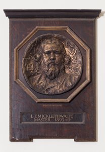Medaille mit John T. Micklethwaite, ca. 1893 von Edwin Roscoe Mullins