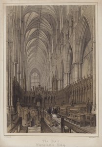 Der Chor, Westminster Abbey, London von Edwin Thomas Dolby