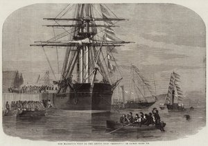 Der Besuch Ihrer Majestät auf dem arktischen Schiff Resolute im Hafen von Cowes